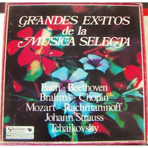 JOHANN SEBASTIAN BACH, BRAHM, MOZART, STRAUSS Y OTROS( GRANDES EXITOS DE LA MUSICA SELECTA) CAJA CON 8LPS, CLÁSICA.
