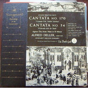 JOHANN SEBASTIAN BACH (CANTATA N°170, CANTATA N°54), CLÁSICA.
