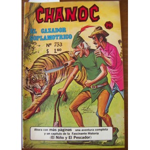 CHANOC,N°753 AVENTURAS DE MAR Y SELVA , HISTORIETA,