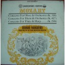 MOZART (CONCERTO FOR OBOE Y ORCHESTRA,FOR HORN Y ORCHESTRA,FOR FLAUTE Y HARP), CLÁSICA.