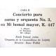 MOZART (CONCIERTO PARA CORNO NOS. 2Y3,K.417,447), CLÁSICA.