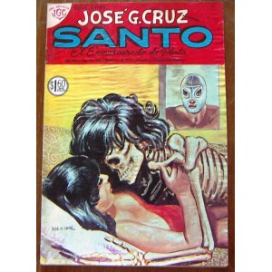 SANTO N°696, EL ENMASCARADO DE PLATA,EDICIONES JOSÉ G. CRUZ ,HISTORIETA