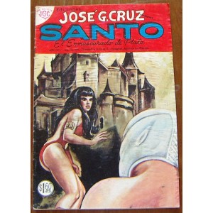 SANTO N°696,EL ENMASCARADO DE PLATA,EDICIONES JOSÉ G. CRUZ,HISTORIETA