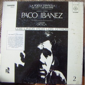 PACO IBAÑEZ LA POESIA ESPAÑOLA DE HOY Y DE SIEMPRE 2, LP 12´, CANTA AUTORES.
