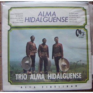 TRIO ALMA HIDALGUENSE, LP 12´, HECHO EN MÉXICO, BOLERO.