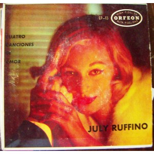 JULY RUFFINO, (EP 7´), CUATRO CANCIONES DE AMOR, AFROANTILLANA