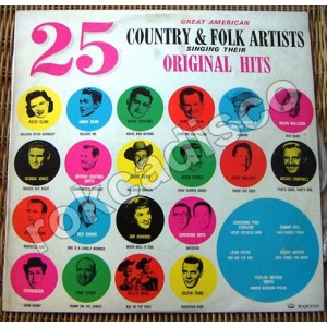25 COUNTRY & FOLK ARTISTS.  LP 12´, COUNTRY