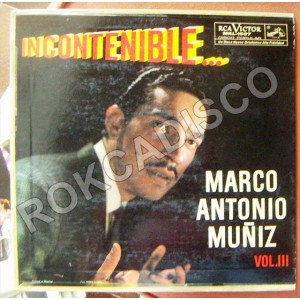 MARCO ANTONIO MUÑIZ, INCONTENIBLE, VOL. 3, LP 12´, BOLERO